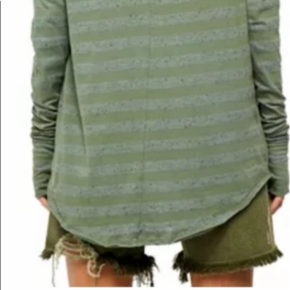 Last 1! Free People We The Free Stripe Arden Top! - Picture 4 of 4
